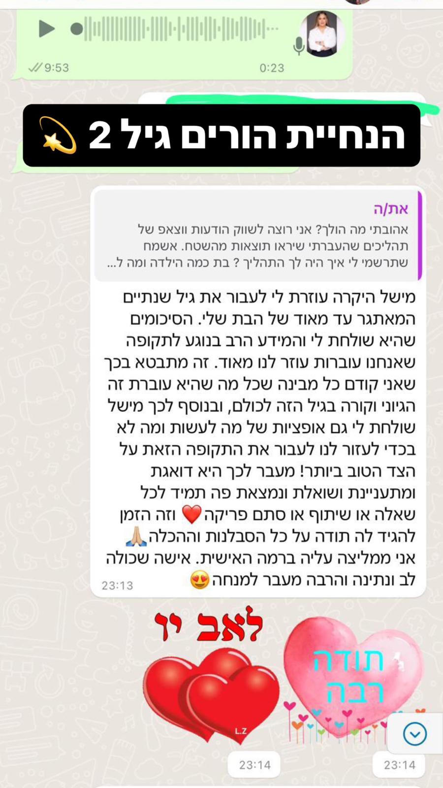 וואטסאפ – הורות גיל שנתיים